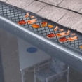 FOLOYORI 1Set Plastic Gutter Guard Mesh Netting Black Durable Heat ...