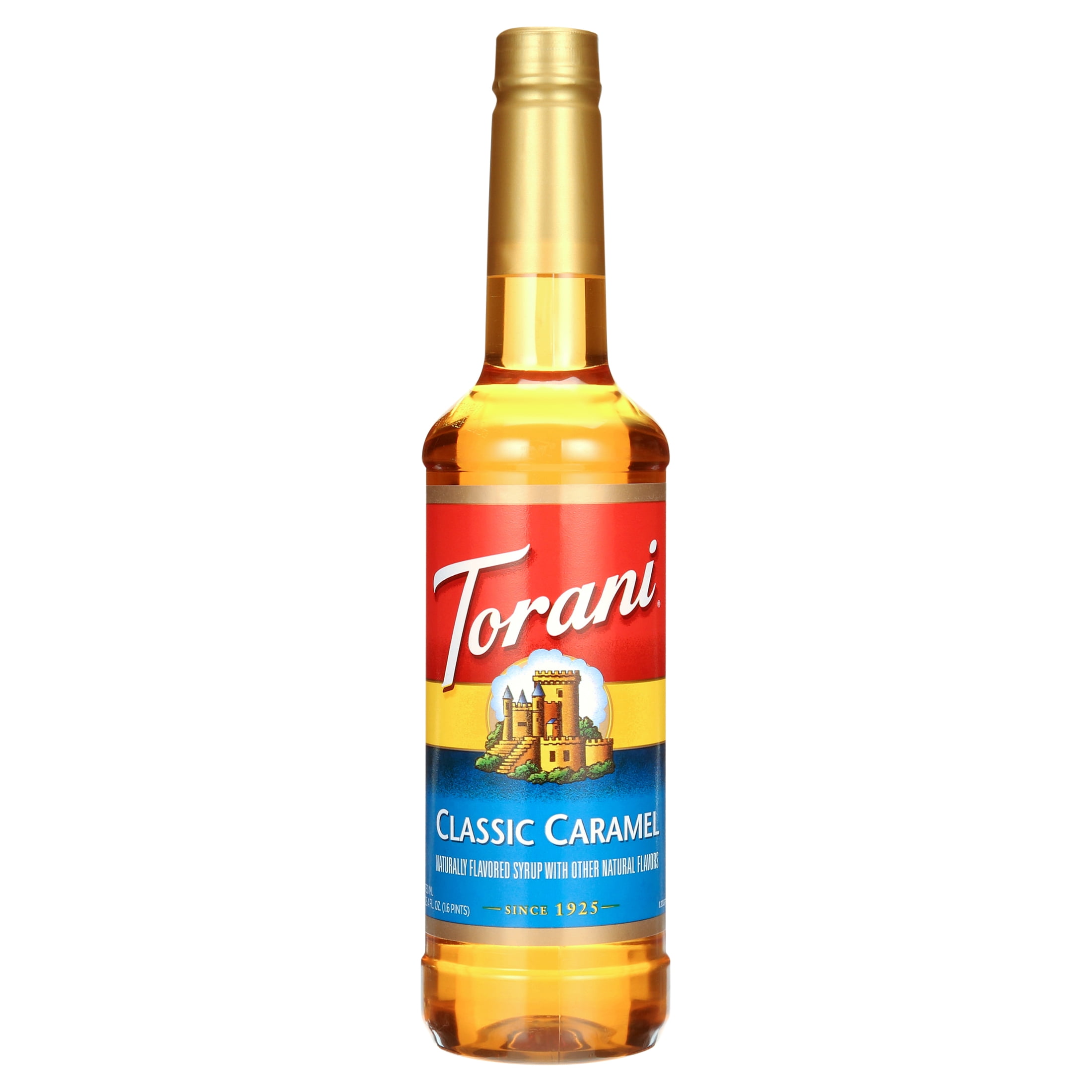(4 pack) Torani Classic Caramel Flavoring Syrup 750 ml