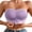 Purple, variant on ,Women's Strapless Front Hook Closure Bandeau Push up Breathable Comfy Tube Top Wireless Gathering Bralettes Pink S