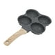 thumbnail image 2 of Sartén de aluminio para 4 tazas, sartén antiadherente para huevos, sartén para panqueques, mango de madera fácil de limpiar para estufa de gas, utensilios de cocina de inducción, versión sonriente, 2 of 10