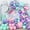 Mermaid - Pink Purple Green, variant on 105Pcs Blue White Silver Balloon Garland Arch Kit, Navy Metallic Balloons with Explosion Star Foil Balloons for Birthday Graduation Wedding Fathers Day Retirement Party Decorations, Starry Sky Theme