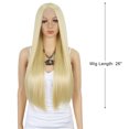 thumbnail image 2 of Unique Bargains Lace Front Wigs Heat Resistant Straight Hair for Girl, 2 of 8