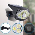 thumbnail image 3 of Paquete de 2 luces solares para deportes al aire libre, luces LED solares para exteriores para puerta principal, jardín, patio, garaje, 3 of 5