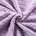 thumbnail image 3 of CREVENT 30''X40'' Cozy Fluffy Warm Fleece Infant Blanket for Girls & Boys Toddler Crib Cot Stroller - Wave lanveder, 3 of 6