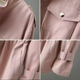thumbnail image 5 of Cortavientos para mujer, chaqueta rosa a la moda con cuello levantado, estilo coreano, salvaje, holgado, para estudiante, abrigo cortavientos con forro 96, otoño 2024, 5 of 5