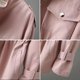 thumbnail image 5 of Cortavientos para mujer, chaqueta rosa a la moda con cuello levantado, estilo coreano, salvaje, holgado, para estudiante, abrigo cortavientos con forro 96, otoño 2024, 5 of 5