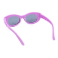 thumbnail image 4 of Girls Child Size Butterfly Deco Oval Mod Cat Eye Plastic Sunglasses Purple - Black, 4 of 4