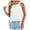 White, variant on Atogsazn Summer Tank Cute Tops for Women Casual Round Neck Strap Pullover Camisole Tops Basic Blouses for Women Khaki XL