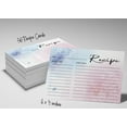thumbnail image 6 of Inkdotpot Recipe Card 6x4 inch Single-Sided Recipe Design Cards Water Color Floral Recipe Cards Wedding-Bridal Shower-Baby Shower- Pack of 50, 6 of 6