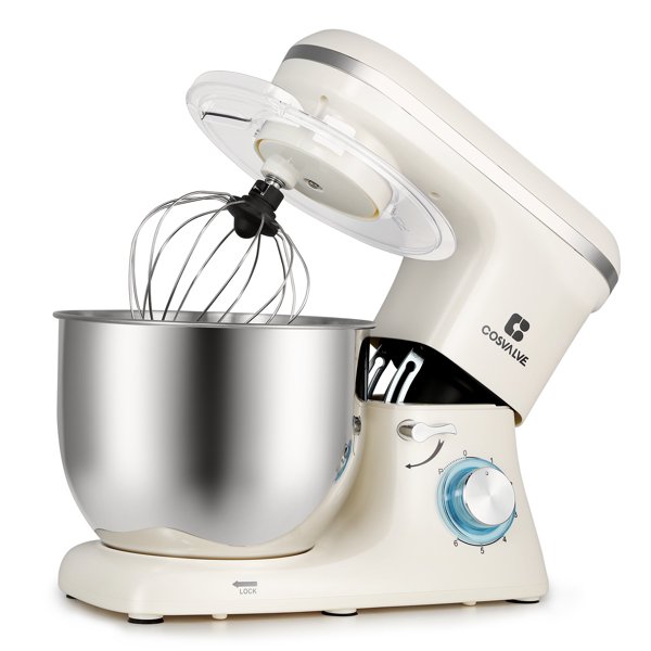 IM Beauty Stand Mixer, Kitchen Electric Food Mixer, Tilt-Head Household Stand  Mixer with Splash Guard, Dough Hook, Whisk, Flat Beater, Mixing Beater, for  Different Cooking Styles 