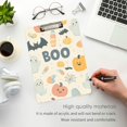 thumbnail image 3 of FORMRS Acrylic Clipboard with Low Profile Clip Standard A4 Letter Size, 12.5" x 9", Halloween Cute Pumpkins, 3 of 8