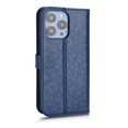 thumbnail image 4 of Polka Dot Pattern Wallet Case for iPhone 11 Pro 5.8 Inch, Shining PU Leather Soft TPU Shockproof Magnetic Flip Folio Case with Bracket Kickstand Card Slots Holder Wrist Strap Phone Cover,Blue, 4 of 7