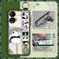 thumbnail image 6 of KBS-Phone Case For TCL 50 5G, Protective Silicone Kickstand Wristband Lanyard Anti-dust Durable Wrist Strap Fashion Design Cute Ring Shockproof Anti-knock Waterproof Soft case Panda, 6 of 9