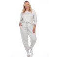 thumbnail image 1 of PS3628-01-4X Plus Size Lounge Set, Heather Grey - 4X - 2 Piece, 1 of 1