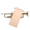 thumbnail image 4 of HONMEET Beige Velvet Drawstring Bugle Pouch with Soft Protective Lining, Storage Bag for Wind Instruments, 4 of 8
