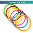 thumbnail image 4 of Play Day Sparkly Pool Ring Diving Set for Children, Multi-Color, 6 Rings, 4 of 8