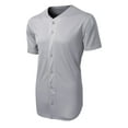 thumbnail image 5 of Sport-Tek PosiCharge Tough Mesh Full Button Jersey-M (Silver), 5 of 6