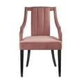 thumbnail image 6 of Modway Virtue Performance Velvet Dining Chairs - Set of 2 in Dusty Rose, 6 of 8