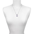 thumbnail image 3 of Delight Jewelry Acrylic Mini Purple Heart - Silver-tone Clear Star of David Charm Bead Dangle with Mini 2025, 3 of 4