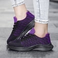 thumbnail image 2 of NOKIO Fashion Sneakers for Women Breathable 𝖫a𝖼e Up Tennis Shoes with Flexible Cushioning Sole, Comfortable Outdoor Running Shoes Non-S𝗅ip Athlet𝗂c Shoes for Summer and Autumn, 2 of 9