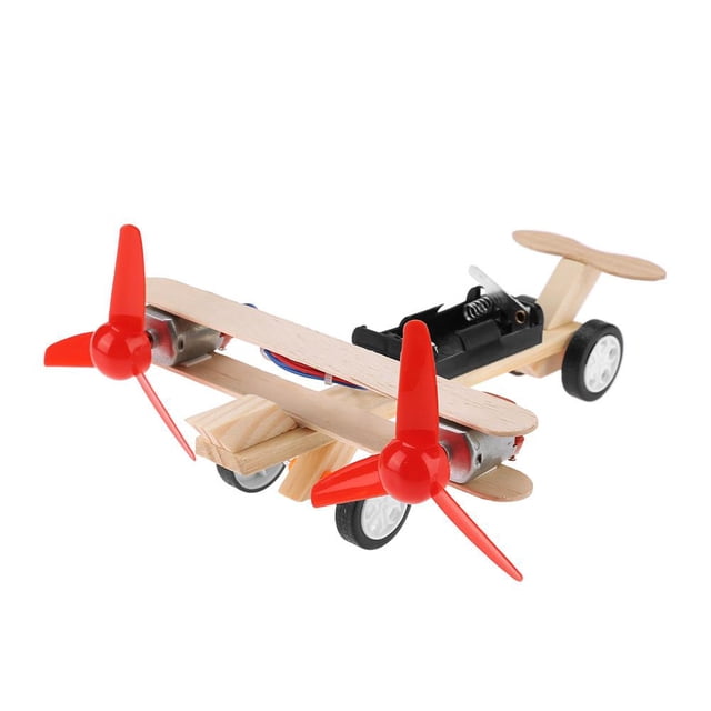 Kit de avión de patinaje eléctrico de 10 cuchillas gemelas * Modelo de bricolaje de ciencia de avión