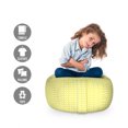 thumbnail image 2 of Floral Storage Toy Bag Chair, Minimal Continuous Pattern with Little Spring Petals Repetition, Stuffed Animal Organizer Washable Bag, Large Size, Pale Avocado Green White, by Ambesonne, 2 of 3