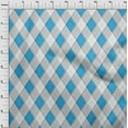 thumbnail image 4 of oneOone Velvet Dusty Gray Fabric Check Argyle Sewing Craft Projects Fabric Prints By Yard 58 Inch Wide, 4 of 4
