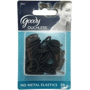 Goody Ouchless Shiny Mini Elastics, Black 50 ea