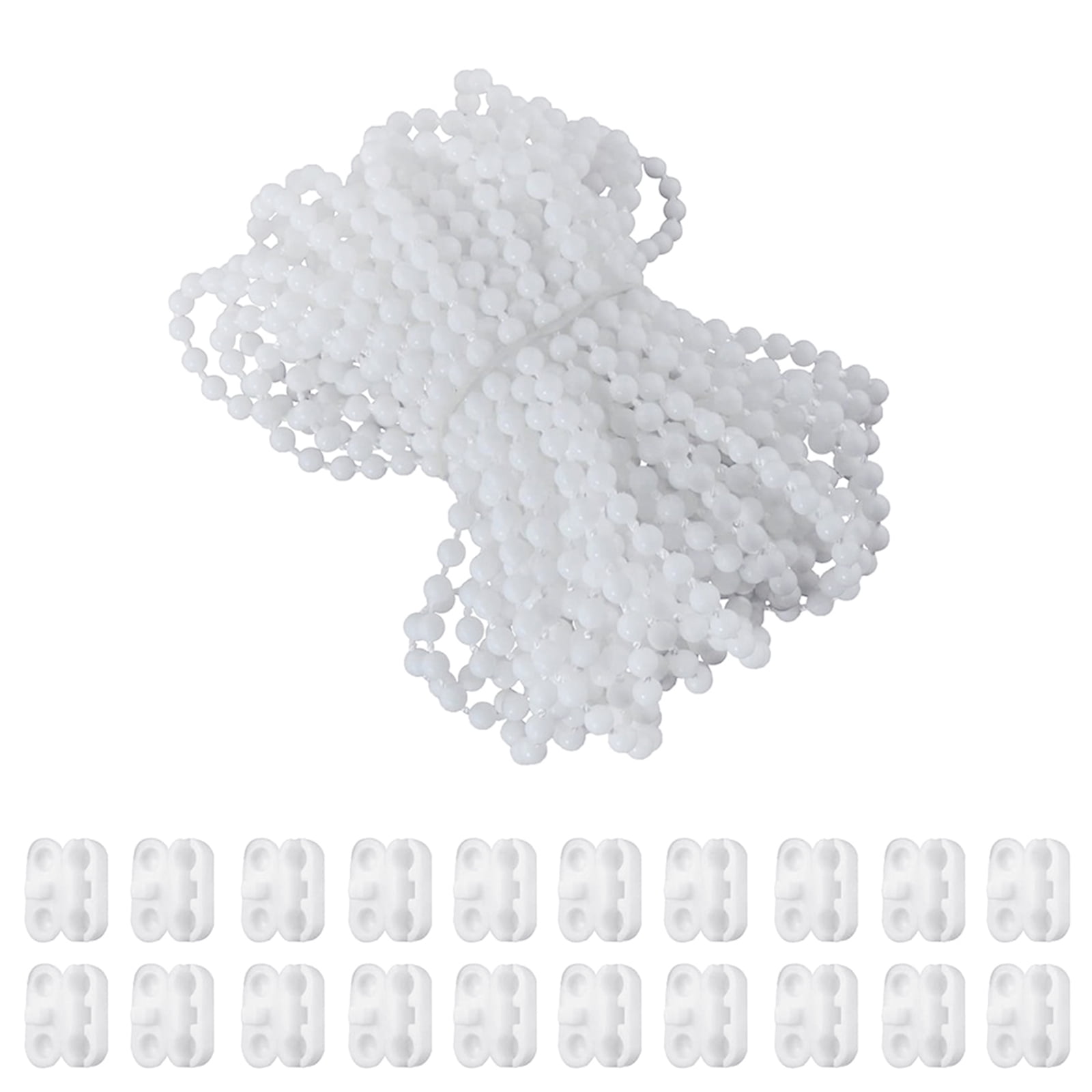 4-Pack Self-Adhesive Curtain Wire Hooks - White, Rod End & Net Holders (Merriway)