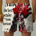 thumbnail image 4 of Mens Summer Beach Shorts Novelty Print Casual Loose Shorts on Clearance Multicolor,XL, 4 of 6