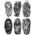 thumbnail image 1 of Tatuajes Temporales Monstruo Cgtredaw 6 Uds Pegatina Impermeable, 1 of 9