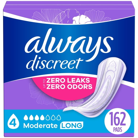 Almohadillas para incontinencia: siempre discretas, absorbencia moderada x162