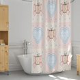 thumbnail image 3 of Pastel Hearts Shower Curtain 72x72, Waterproof Washable Polyester Bathroom Curtain, Heart Bath Curtain with 12 Plastic C Hooks, Machine Washable Fabric Bath Curtain for Bathroom Decor, 3 of 5