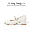 thumbnail image 3 of DREAM PAIRS Girls Mary Jane Low Heel Dress Shoes Flower Party Wedding Pumps for Little and Big Kids, 3 of 6