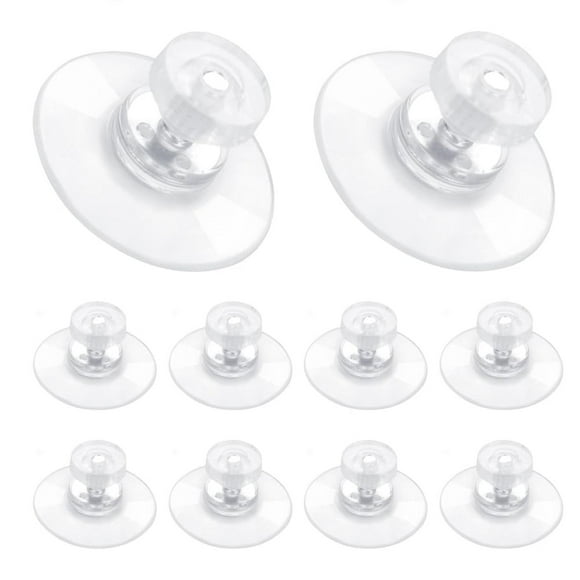 Ventosas de Vidrio PVC Transparente, Juego de 10 Anticolisión para Mueble Escritorio