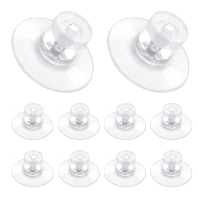 Ventosas de Vidrio PVC Transparente, Juego de 10 Anticolisión para Mueble Escritorio