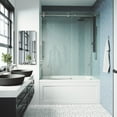 thumbnail image 5 of VIGO Elan Cass Aerodynamic 56 to 60 in. W x 66 in. H Sliding Frameless Tub Door in Stainless Steel with 3/8 in. Clear Glass, 5 of 13
