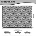 thumbnail image 7 of COEQINE Universal Auto Cargo Mat 29" x 39", Scratch-proof Non-Slip Dog Trunk Cover Stylish Car Accessory Fits Most Cars, SUVs & Trucks, Gray Camo Camouflage, 7 of 7
