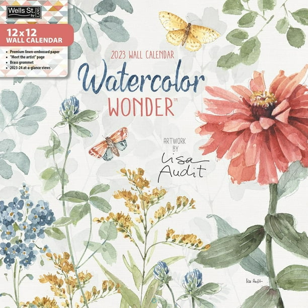 Watercolor Wonder 2023 Wall Calendar - Walmart.com