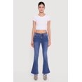 thumbnail image 2 of Women's Mid Rise Stretchy Carpenter Flare Leg Jeans, 2 of 5