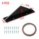 thumbnail image 5 of Spoilers Coche Trasero Difusor De Parachoques Trasero Kit De Aleta De Tiburón Estilo Spoiler Labio Wing Splitter Accesorios Universales 4 Unids/Set Advancent VI006360-00, 5 of 7