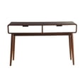 thumbnail image 2 of Bowery Hill Table Console en Noyer et Blanc, 2 of 6