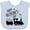 Blue, variant on Inktastic Happy Valentine's Day- train Boys or Girls Baby Bib