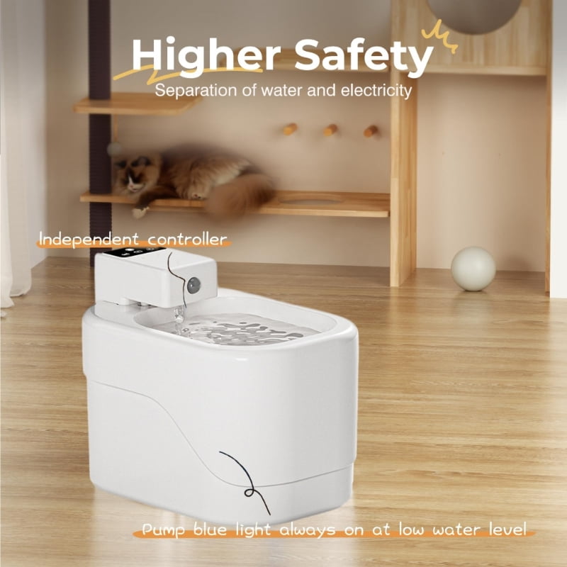 AOOOWER Cats Water Dispenser Mute Working Automatic Pet Fountain Dogs Waterer for Indoor Pet Easy to Clean Healthy Drinking