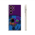 thumbnail image 1 of Agregue un toque de diversión a su iPhone con una funda para teléfono plateada mate con diseño de dibujos animados, 1 of 4