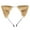 Khaki, variant on Handmade Simulation Fox Ears Hair Band Movable Cat Ears Hair Hoop Plush Animal Ear Headband Headdress Props