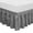 Grey, variant on Wrap Around Elastic Eyelet Bed Skirt Dust Ruffle (White, Twin/Full-18 Inch Drop)