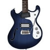 Danelectro 66BT Baritone Semi-Hollow Electric Guitar (Transparent Blue)