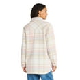 thumbnail image 2 of Time and Tru Women's Brushed Plaid Shacket, Sizes XS-XXXL, 2 of 4