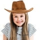 thumbnail image 2 of 2 piezas de sombrero de vaquera occidental para niños, clásico, para niños y niñas, sombrero Fedora de rodeo de ala ancha, sombrero de Woody para cosplay, para fiesta temática del oeste, 2 of 8